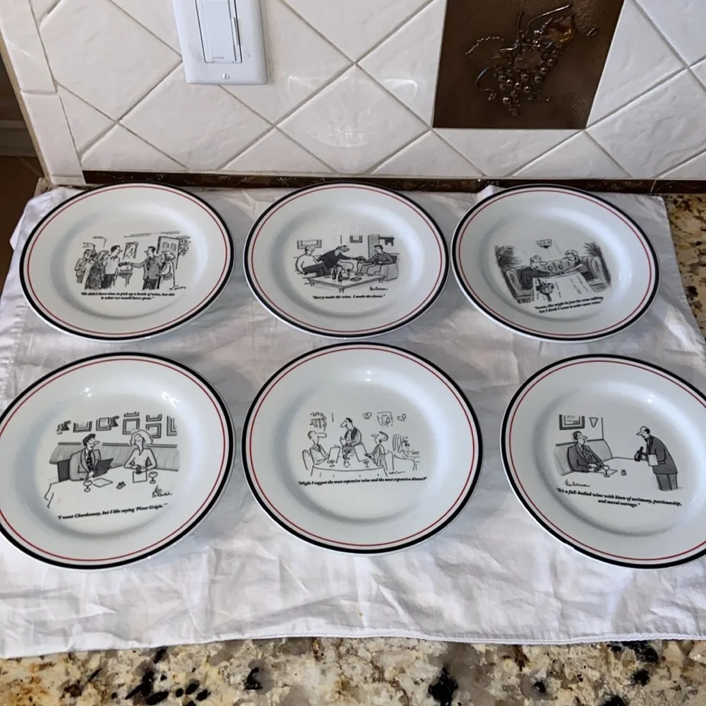 NWOB RESTORATION HARDWARE The New Yorker Small Dessert Cheese Plates